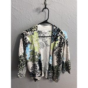 CJ Banks Women Open Cardigan Sweater Size‎ X 3/4 Sleeve